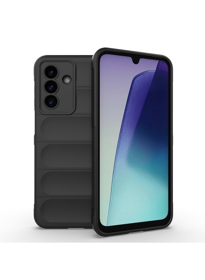 Phantom Shield Silicone Case with Anti-Scratch Soft Microfiber Lining, High Resilience Rubber Full Body Shockproof Cover Compatible with Samsung Galaxy A17 5G (Black) - Image 1